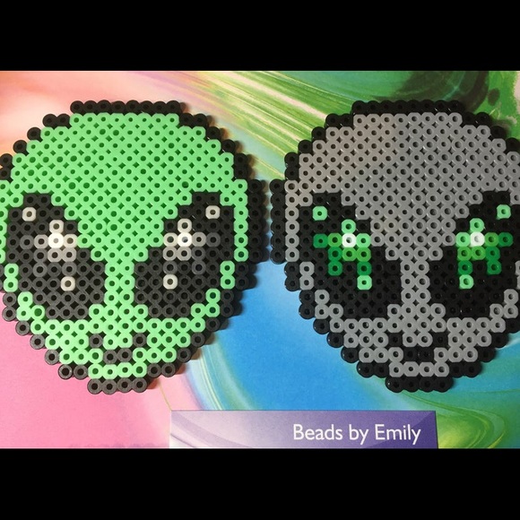 Cute Alien Fridge Magnets - Handmade Home Decor - Picture 3 of 6